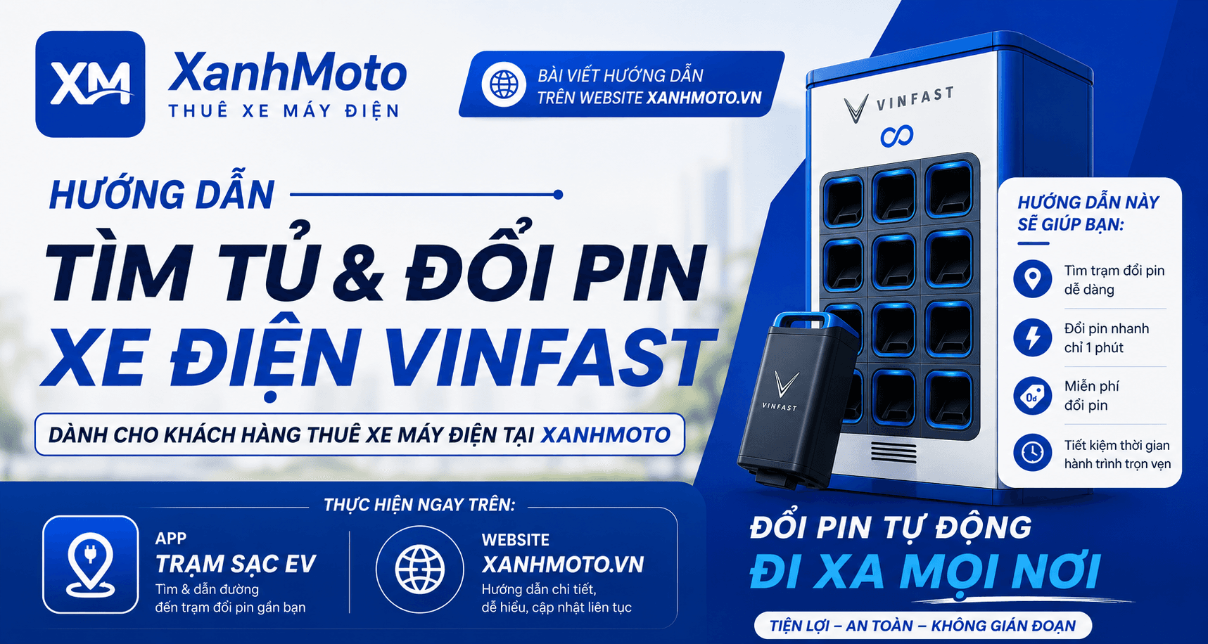 Tổng Hợp Thuê Xe Máy Điện VinFast Đà Nẵng 2026: Giá xe, quãng đường, cách tìm tủ, cách đổi pin & Kinh Nghiệm Từ A–Z